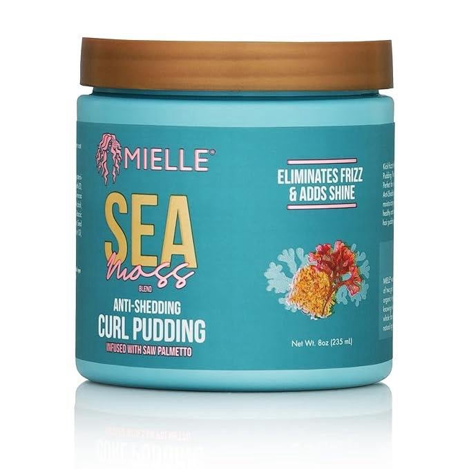 Mielle Sea Moss Anti-Shedding Collection Shampoo + Conditioner + Leave-In Conditioner + Gel Hair Masque + Curl Cream Haircare