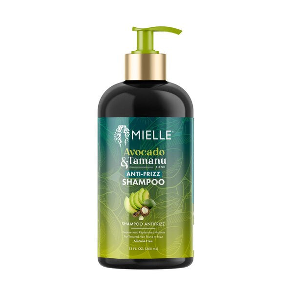 Mielle Avocado & Tamanu Anti-Frizz System Shampoo + Conditioner + Leave-In Conditioner + Serum + Curl Perfector