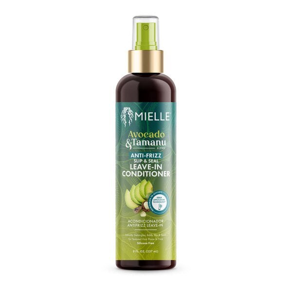 Mielle Avocado & Tamanu Anti-Frizz System Shampoo + Conditioner + Leave-In Conditioner + Serum + Curl Perfector