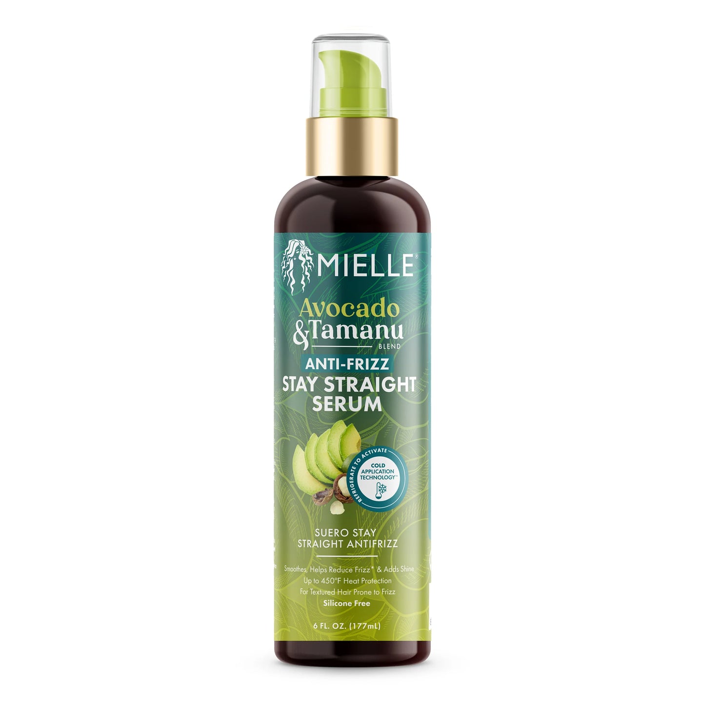 Mielle Avocado & Tamanu Anti-Frizz System Shampoo + Conditioner + Leave-In Conditioner + Serum + Curl Perfector