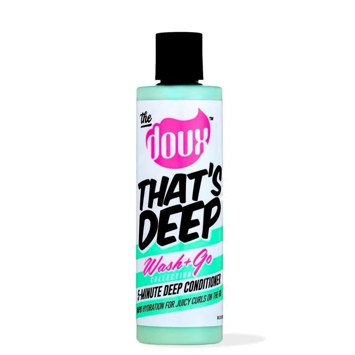The Doux Wash & Go Bundle No Scrubs Wash & Go Exfoliating Shampoo + Conditioner + Leave-In Conditioner + Hair Mousse + Shampoo Brush Haircare Set