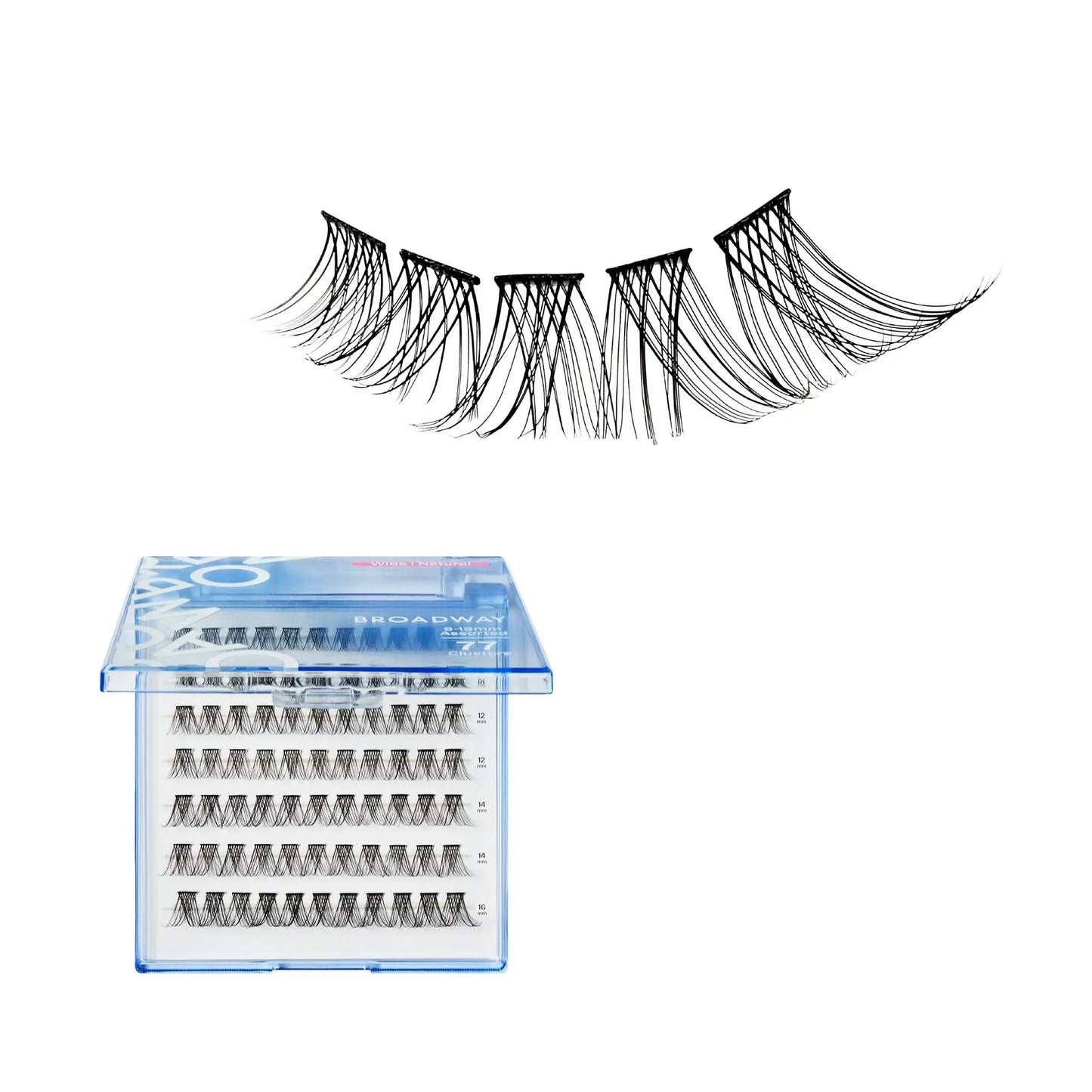 Broadway Natural DIY Cluster Lashes - Customizable Lash Extensions (70-140pcs)