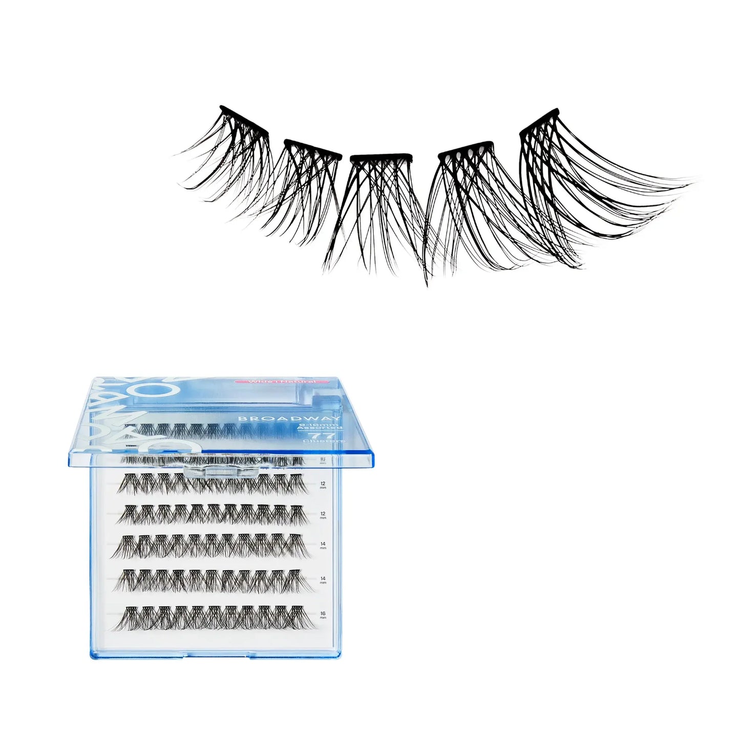 Broadway Natural DIY Cluster Lashes - Customizable Lash Extensions (70-140pcs)