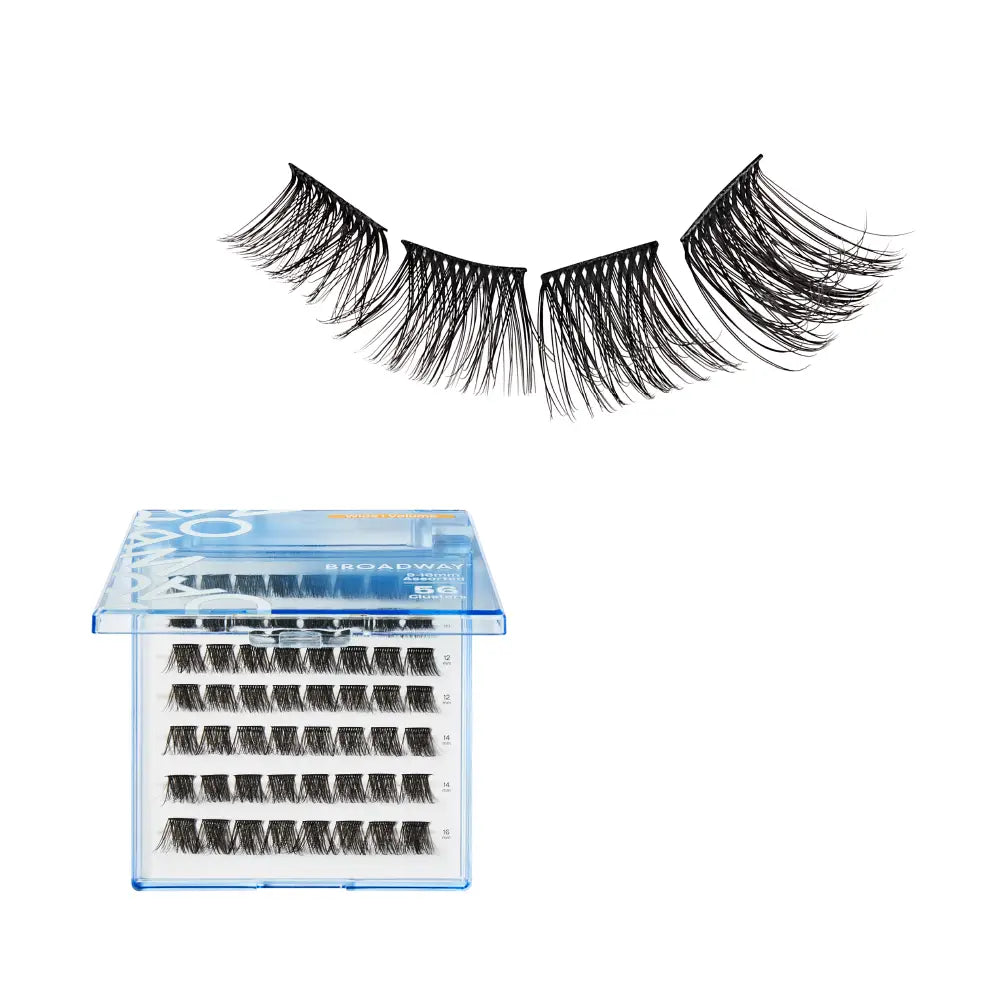 Broadway Natural DIY Cluster Lashes - Customizable Lash Extensions (70-140pcs)