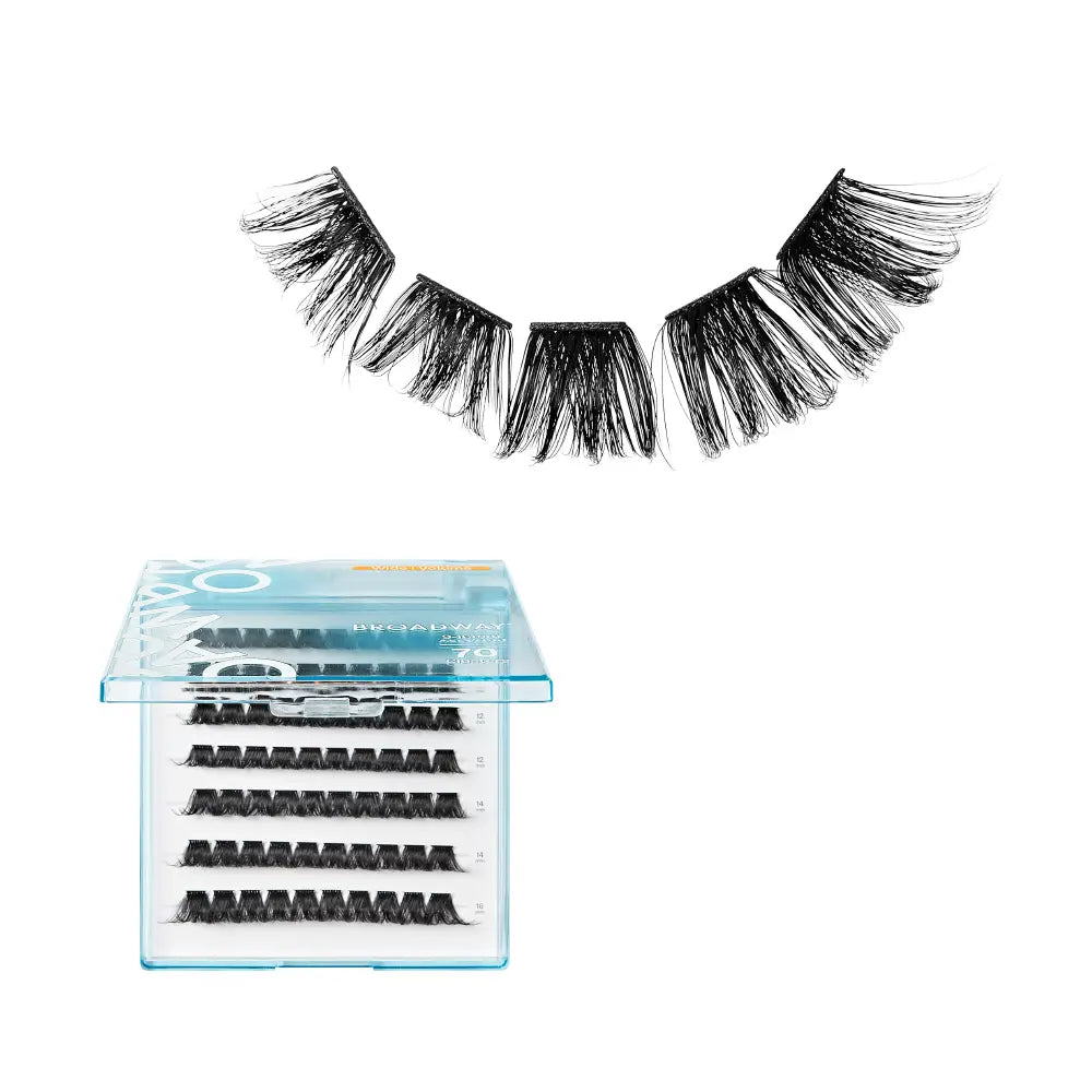 Broadway Natural DIY Cluster Lashes - Customizable Lash Extensions (70-140pcs)