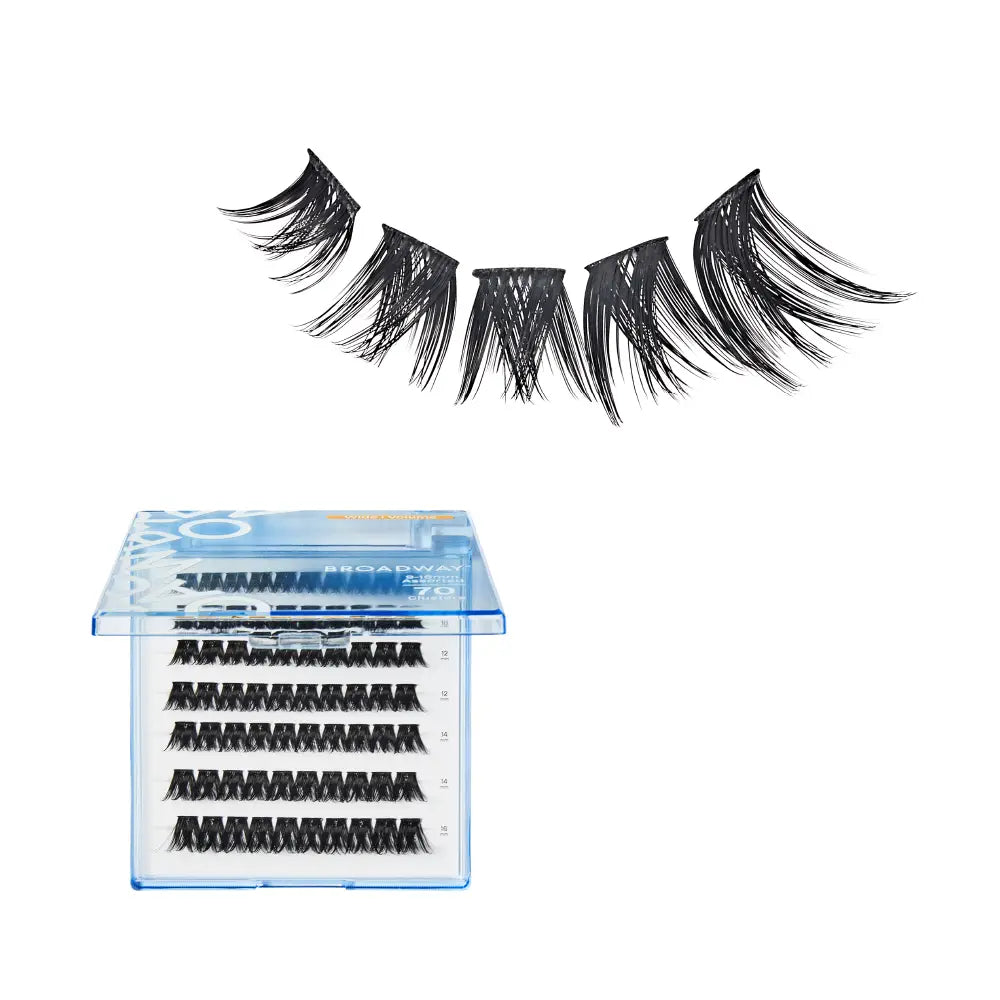 Broadway Natural DIY Cluster Lashes - Customizable Lash Extensions (70-140pcs)