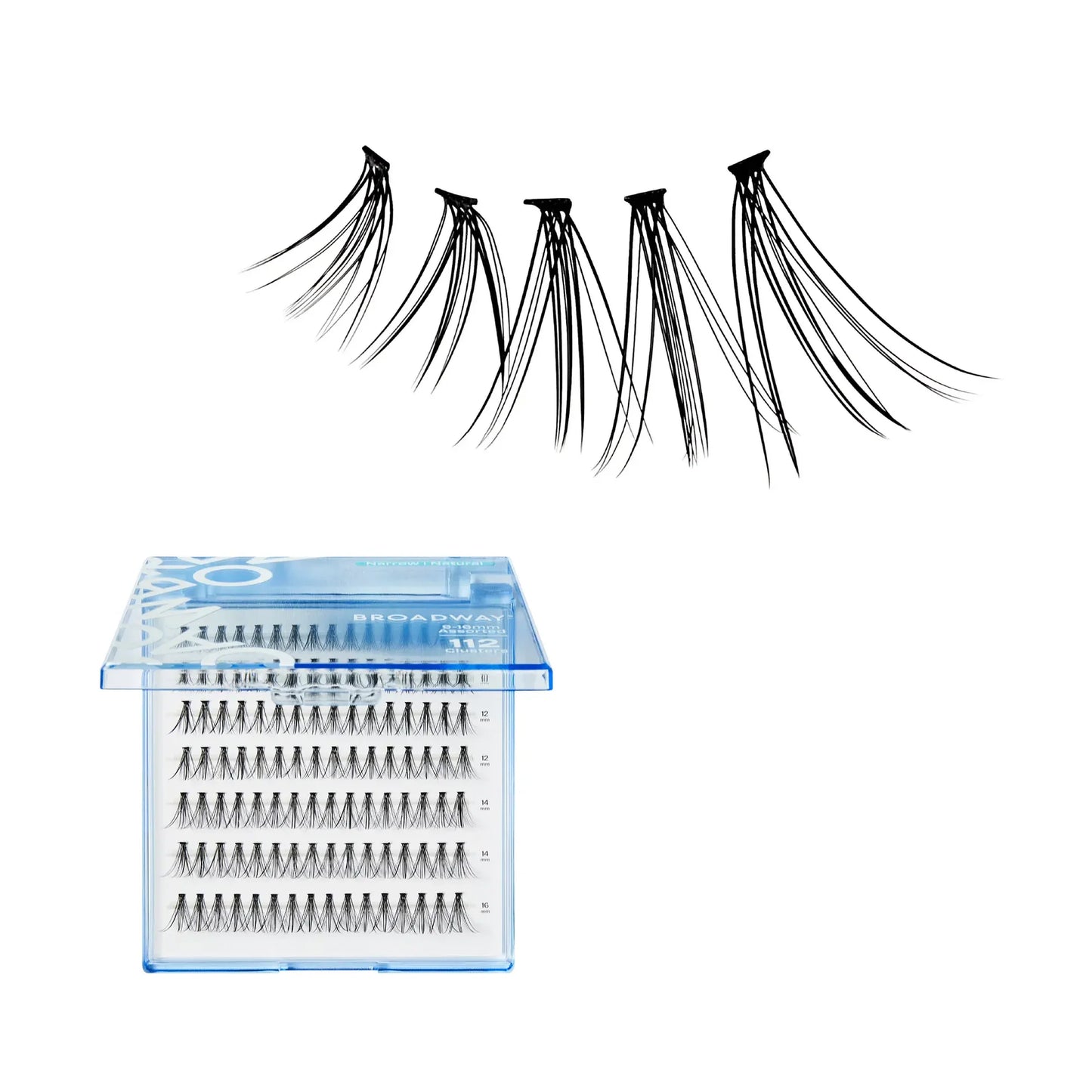 Broadway Natural DIY Cluster Lashes - Customizable Lash Extensions (70-140pcs)