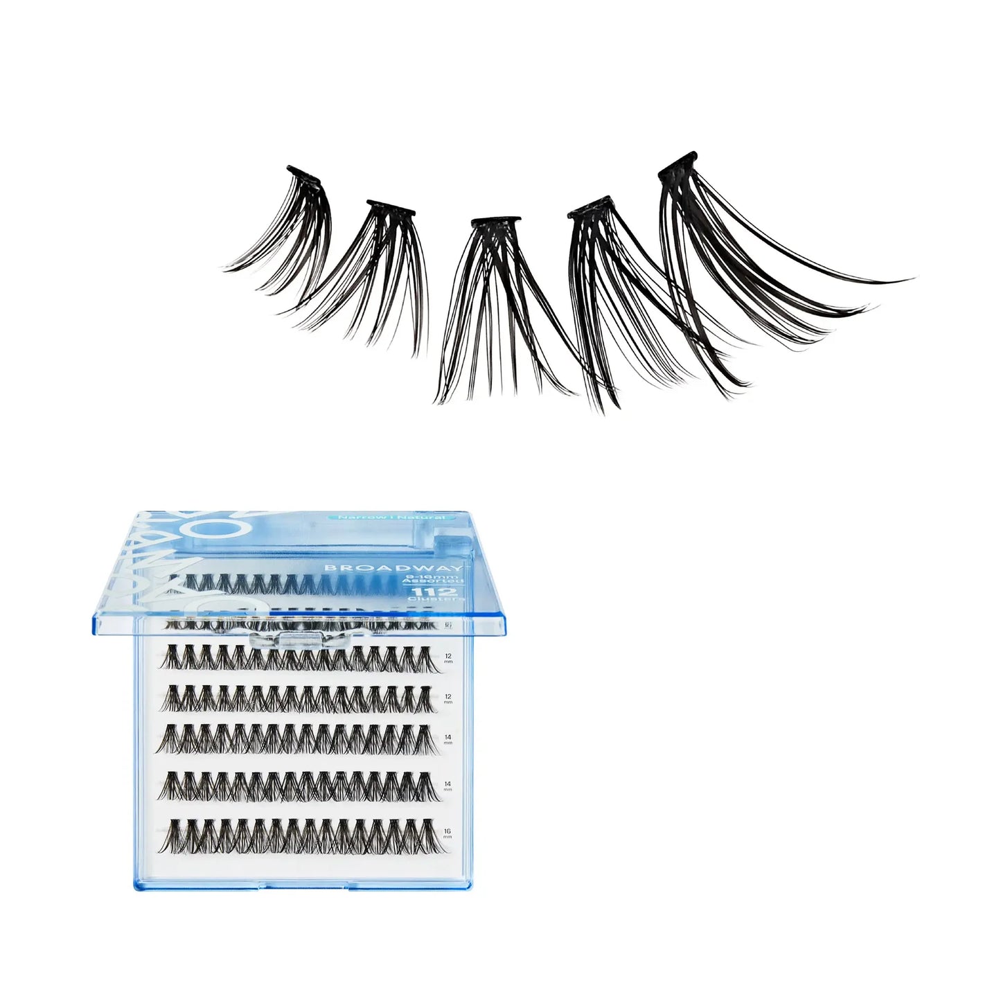 Broadway Natural DIY Cluster Lashes - Customizable Lash Extensions (70-140pcs)