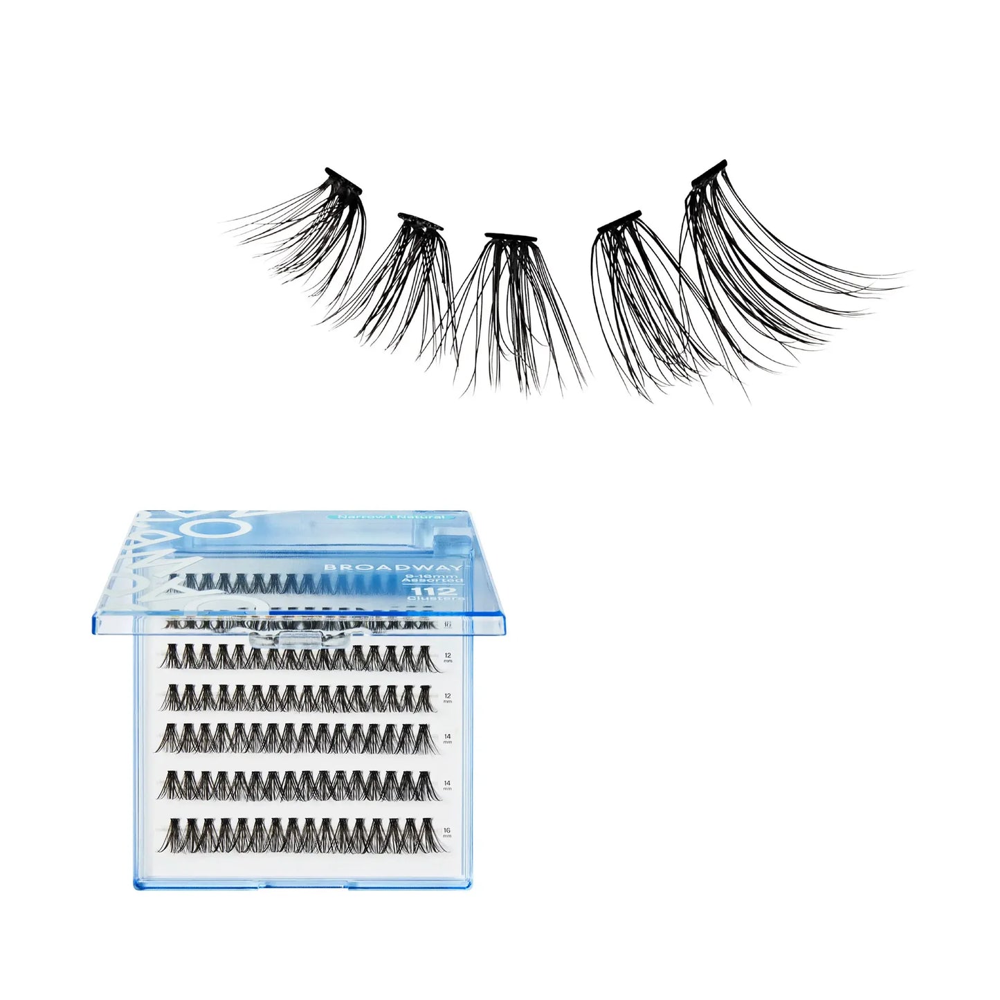 Broadway Natural DIY Cluster Lashes - Customizable Lash Extensions (70-140pcs)