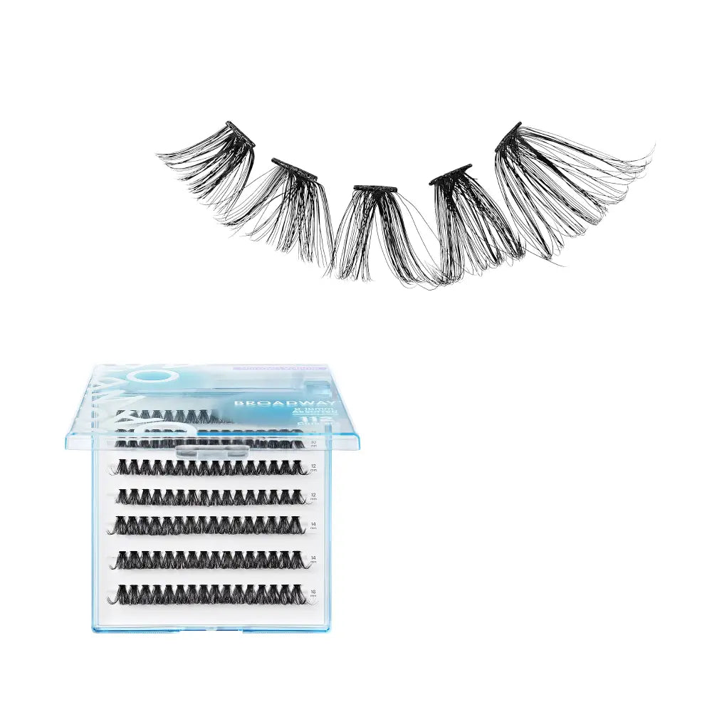 Broadway Natural DIY Cluster Lashes - Customizable Lash Extensions (70-140pcs)