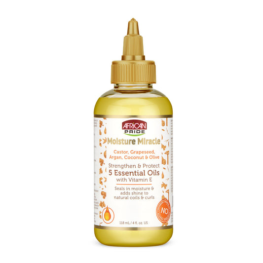 African Pride Hair Moisture Miracle Strengthen and Protect 5 Essential Oils - 4 oz
