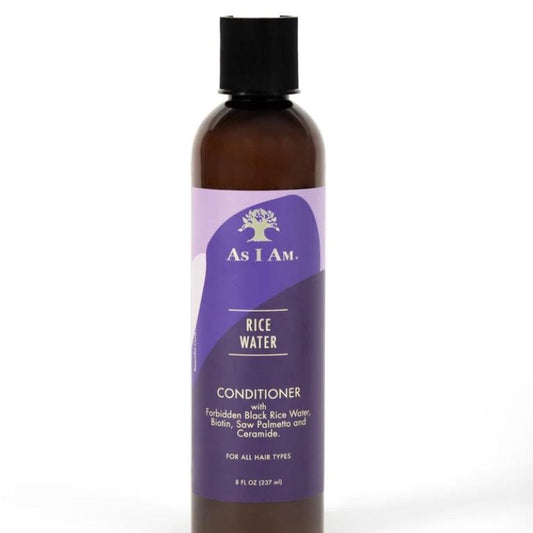 As I Am Rice Water Conditioner - Refreshing Cleansing Formula for Daily Use - 100% Natural Ingredients