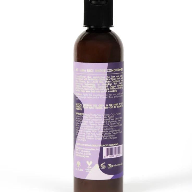 As I Am Rice Water Conditioner - Refreshing Cleansing Formula for Daily Use - 100% Natural Ingredients