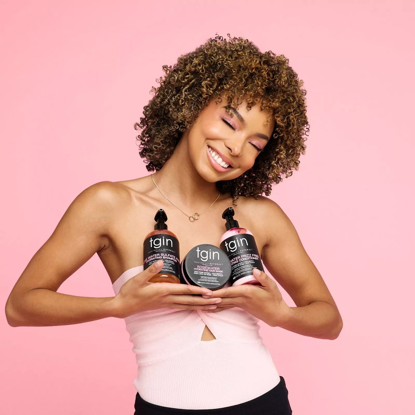 Tgin Rose Water Sulfate Free Hydrating Shampoo 13 oz