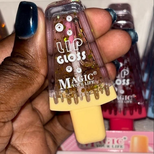 Color Tinted Lip gloss (No Glitter Inside) Cosmetic Glossy Changing pH Lipstick Magic Daily