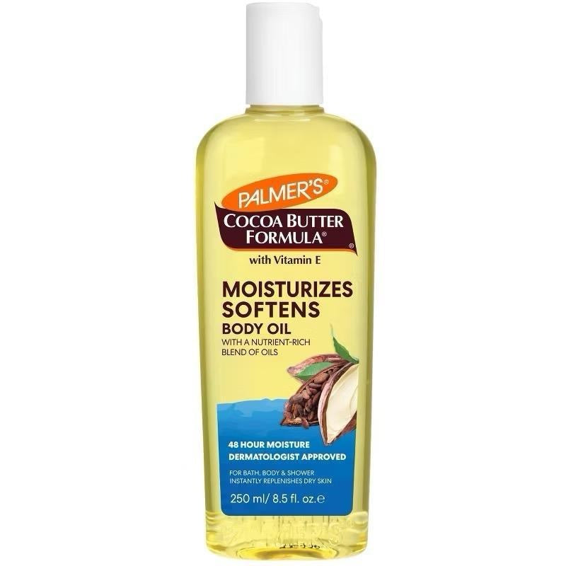 Palmer’s Cocoa Butter Moisturizing Body Oil + Shimmer Radiance Body Oil with Vitamin E Hydrating Oil for Glowing Skin Enhances Dark Tones & Tans - 8.5 fl oz & 5.1 Fl Oz Moisturize Radiant