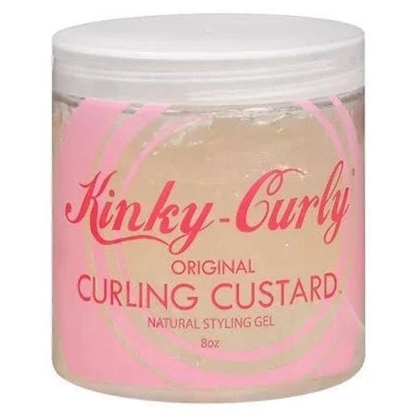 Kinky Curly Curling Gel 8 oz - Moisturizes Hair, Reduces Bulk, Enhances Shine, Long-Lasting Hold for Strong and Nourished Curls - Haircare, Smooth Hydrating Moisturizer