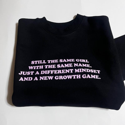 Custom Vinyl Black Sweatshirt Oversized Fit Loose- Fitting Casual Top- Comfort, Womeanwear, long sleeve, Tops Crewneck Womenswear Comfortable Pullover