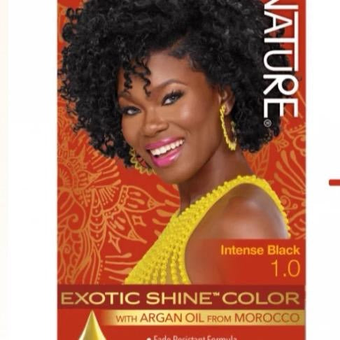 Creme of Nature Exotic Shine Color with Argan Oil from Morocco Hair Color 20ml - Double Argan Oil Treatments for Ultimate Conditioning & Strengthens