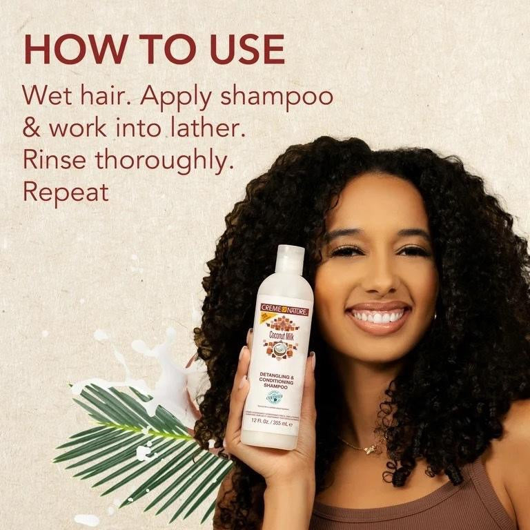 Creme of Nature Coconut Milk Detangling & Conditioning Shampoo 12 Fl. Oz.