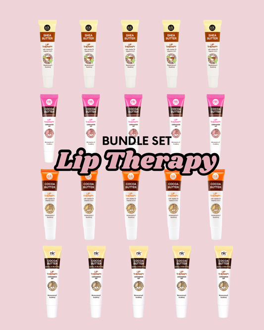 NK Lip Therapy 20-Pack Bundle - Strawberry Vanilla Cocoa & Shea Ultra-Moisturizing Lip Care Set for Soft Lips