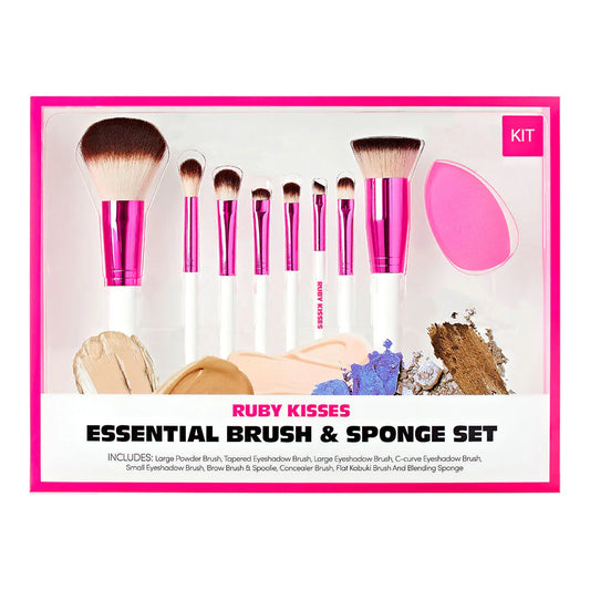 Ruby Kisses Essential Brush & Sponge Set