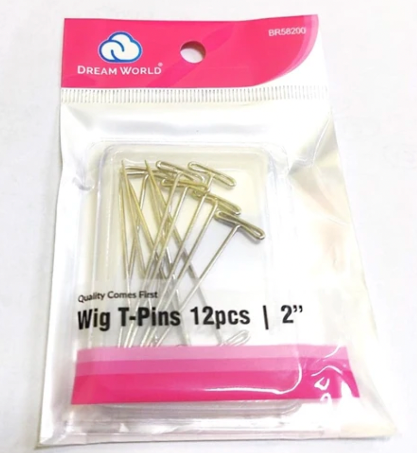Dream World Wig T Pins – Professional Stainless Steel Pins for Wig Making & Styling