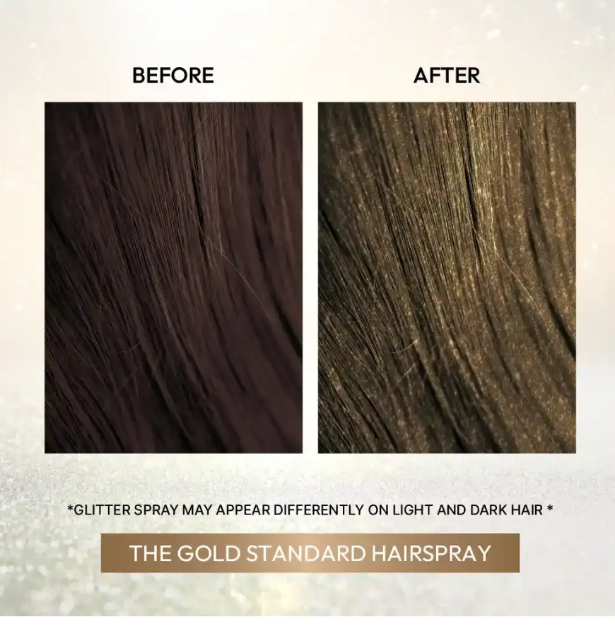 Tintation Sparkle Glitter Hair Spray – Shimmering Finish for Hair & Body | Party & Holiday Glow