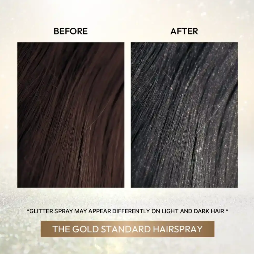 Tintation Sparkle Glitter Hair Spray – Shimmering Finish for Hair & Body | Party & Holiday Glow