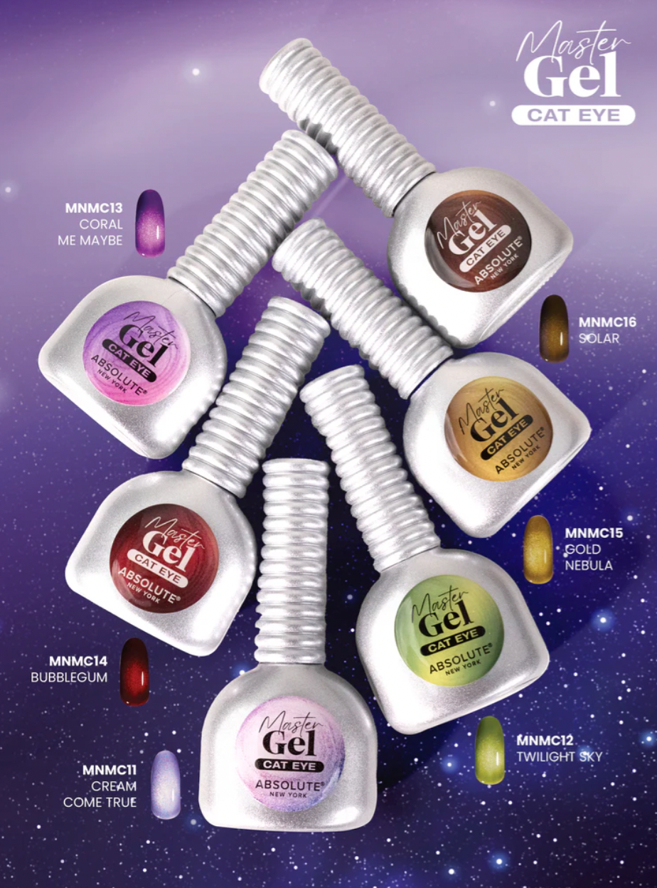 Absolute New York Master Gel Mystic Aurora Cat Eye Collection – Magnetic Shimmer Gel Polish
