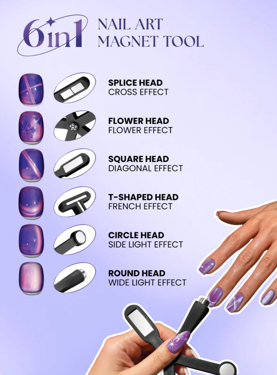 Absolute New York Master Gel Mystic Aurora Cat Eye Collection – Magnetic Shimmer Gel Polish