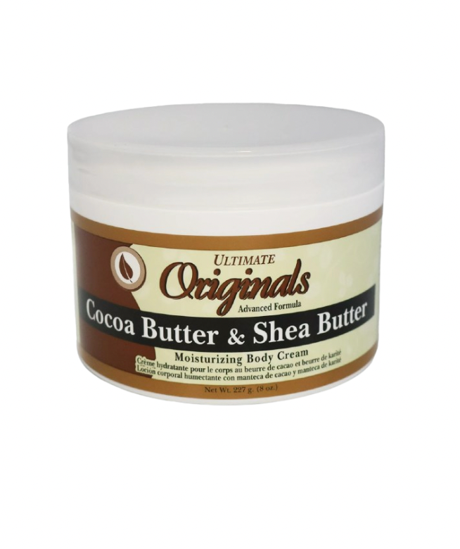 Africa’s Best Ultimate Originals Cocoa Butter & Shea Body Cream 8 oz – Deep Moisture for Dry Skin