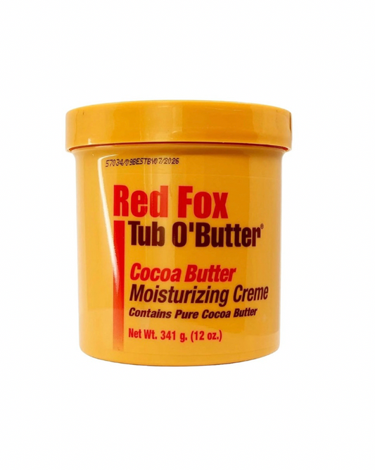 Red Fox Tub O' Butter Cocoa, Moisturizing Creme 12 oz
