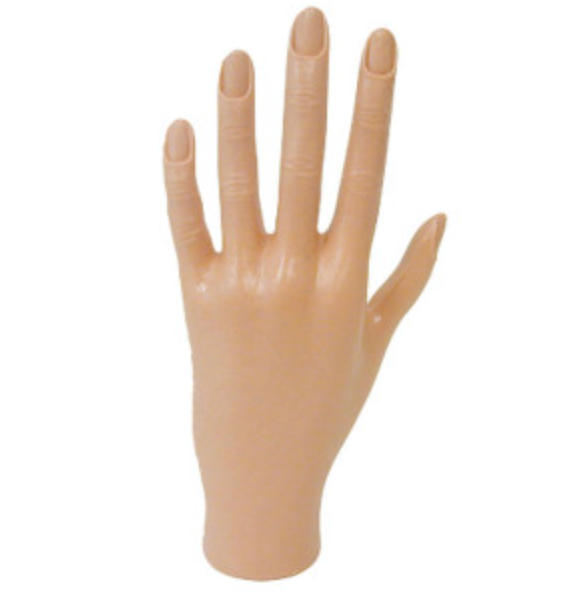 Diane Manicure Practice Hand – Realistic Cuticled Fingers for Nail Art & Training