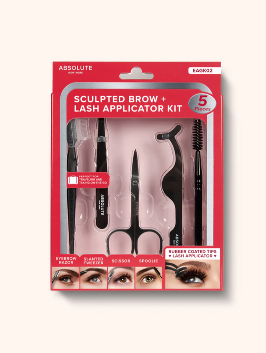 Absolute New York Glam Brow + Lash Perfecting Kit – Eyebrow & Lash Grooming Set