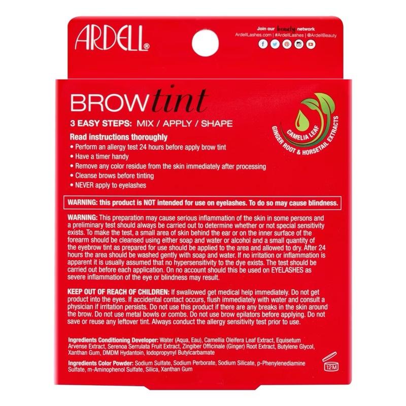Ardell Dark Brown Brow Tint Eyebrows Lamination Kit for Eyebrows