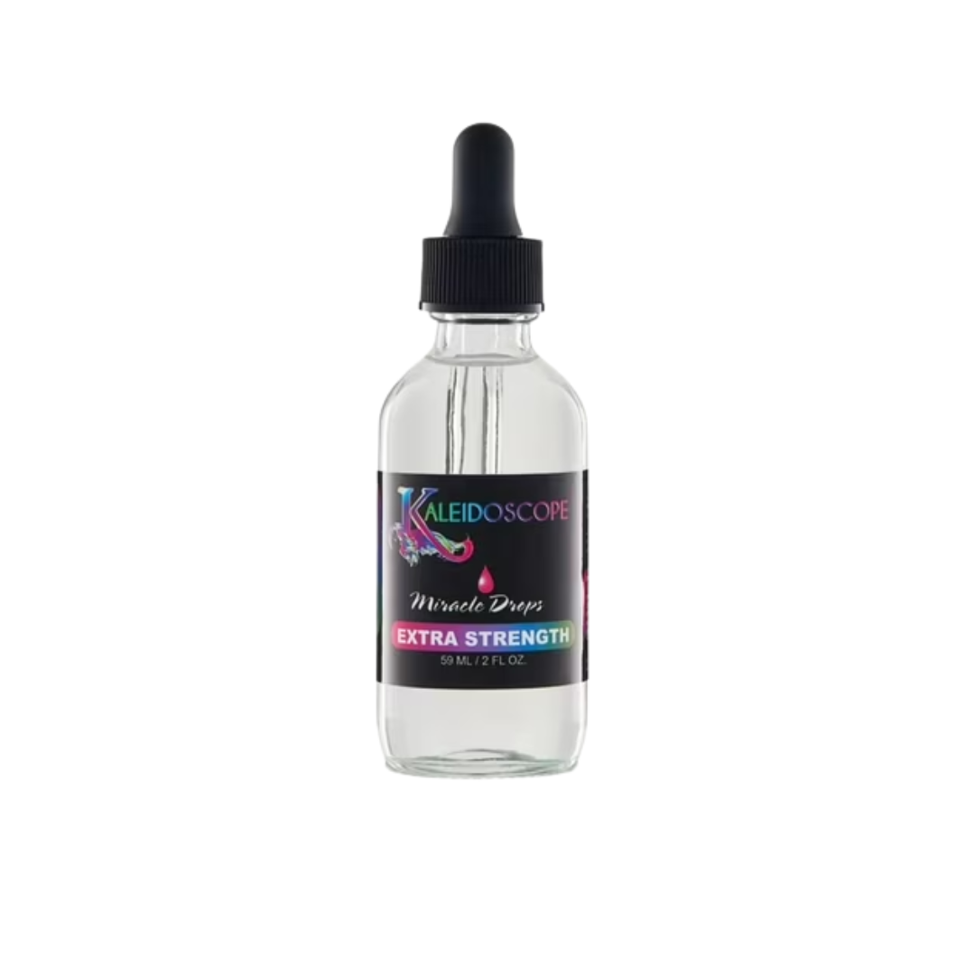 Kaleidoscope Extra Strength Miracle Drops - 2oz, Infused with Cooling Peppermint, Aloe Extracts and Tea Tree Oil for Dry Scalp and Hair Growth