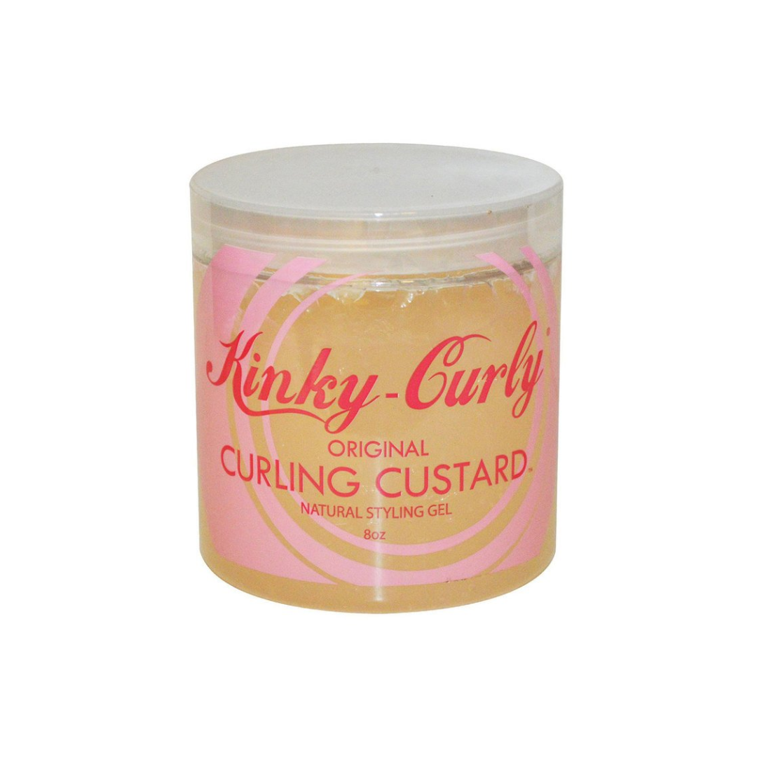 Kinky Curly Curling Gel 8 oz - Moisturizes Hair, Reduces Bulk, Enhances Shine, Long-Lasting Hold for Strong and Nourished Curls - Haircare, Smooth Hydrating Moisturizer